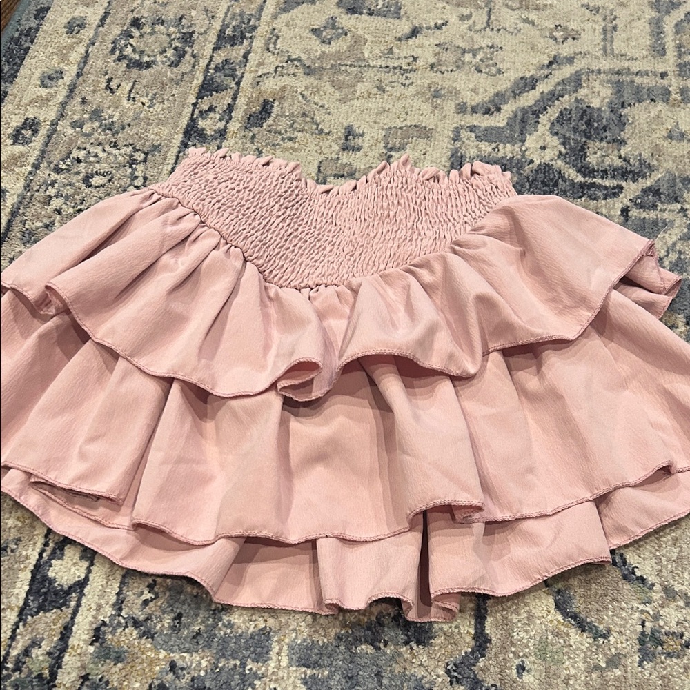 Pink Ruffled Skirt